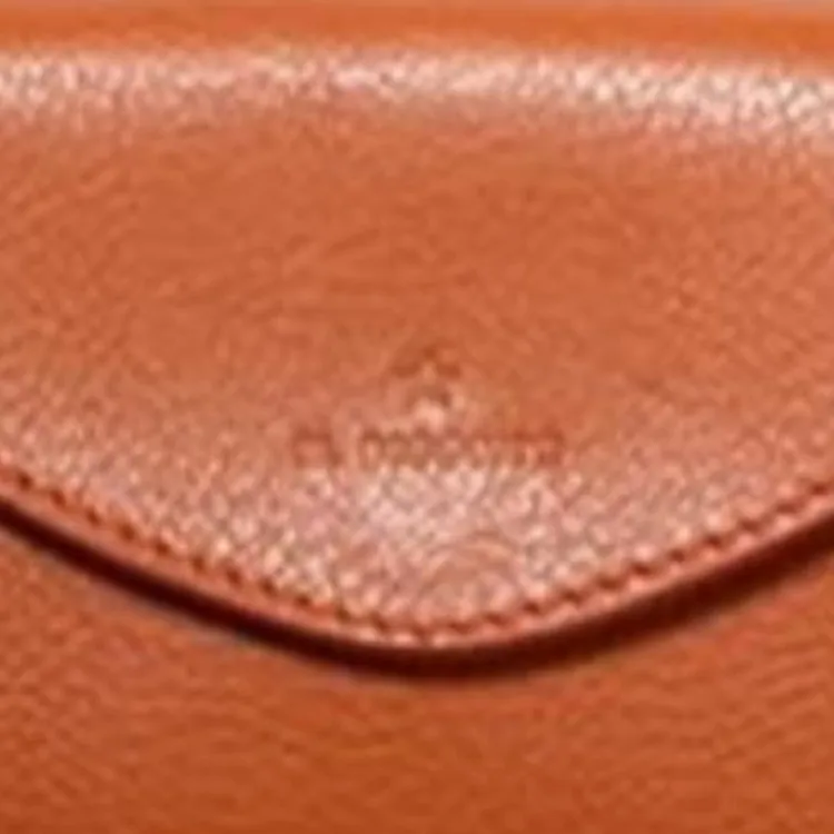 Il Bisonte Cow Leather One Shoulder Crossbody Card Holder Women's Orange-1