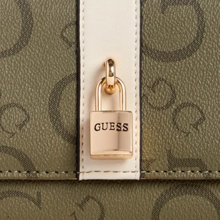 GUESS Artificial Leather Wallet Unisex Green-3
