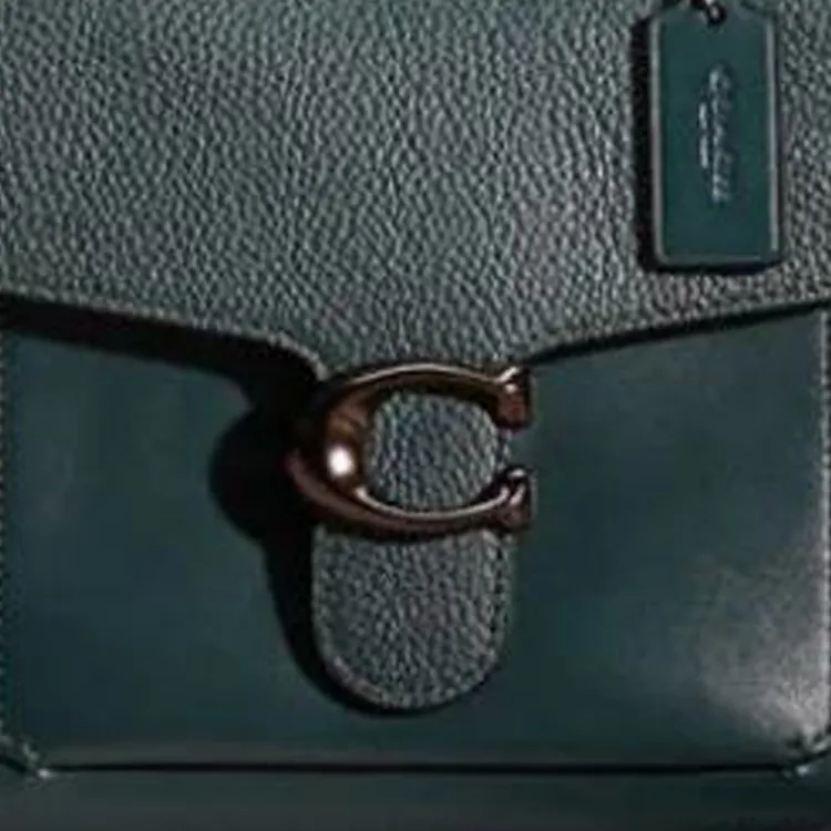 COACH Tabby Pebbled Leather Shoulder Bag Crossbody Bag Handbag Small Size Women's Forest Green-3