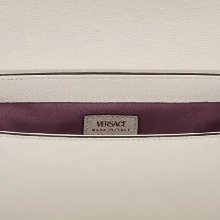 FANSIZHE Calfskin Saddle Bag Crossbody Bag Women's White-4