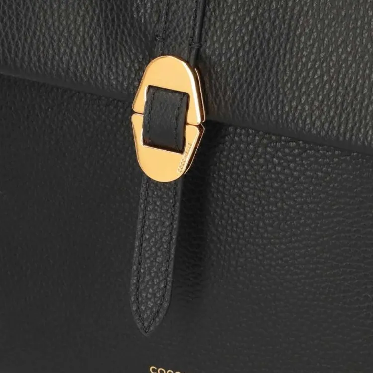 COCCINELLE Leather Backpack Women's Black-2