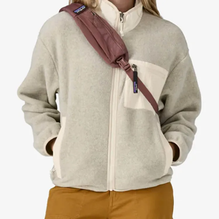 Patagonia Recycled Polyester Sling Bag, Crossbody Bag, Shoulder Bag Regular Unisex Wisteria Mist Pink & Light Pink-4