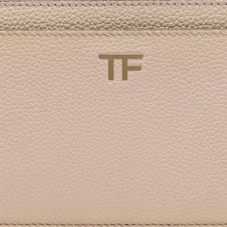 TF Calfskin Wallet Women's Light Umber-3