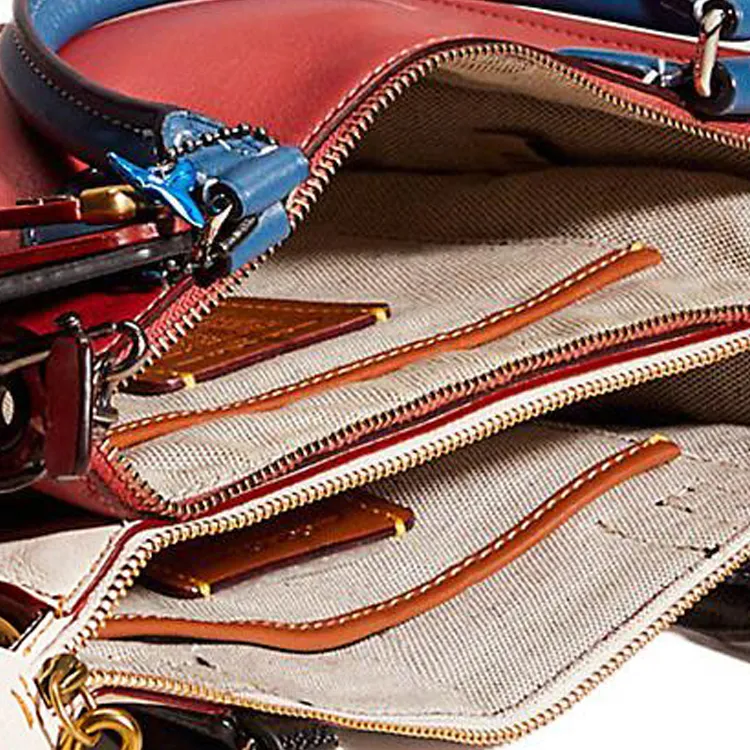 COACH Soho Glove Tanned Leather Handbag, Shoulder Bag, Crossbody Bag Small Size Women's Red & White-4