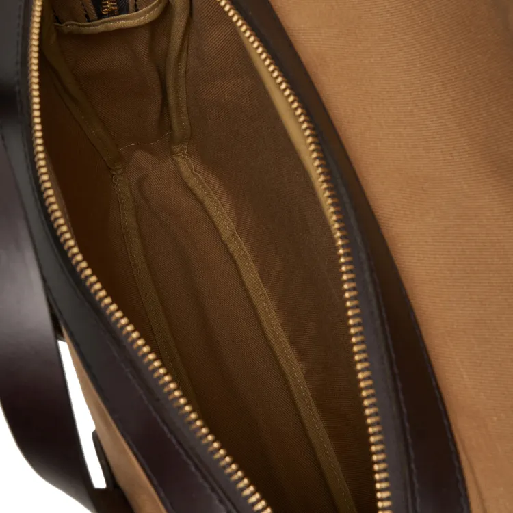 Filson Cotton Briefcase Men's Tan-6