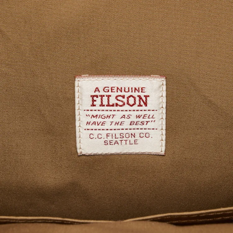 Filson Cotton Briefcase Men's Dark Brown-7