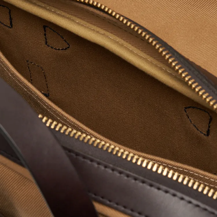 Filson Cotton Briefcase Men's Tan-7