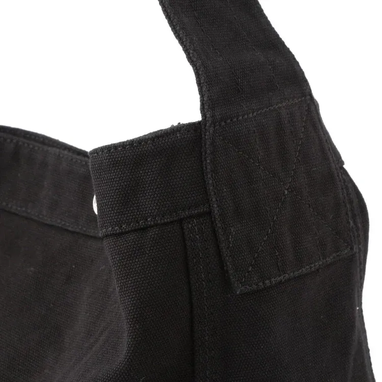Schott N.Y.C. Younger Song Collaboration Cotton Shoulder Bag Men's Black-7