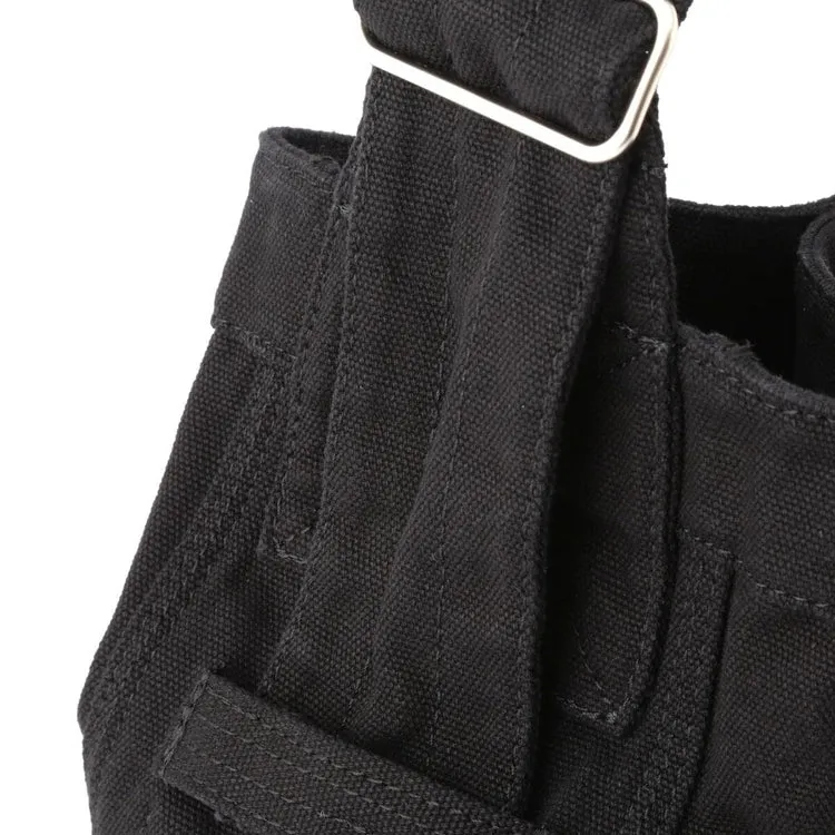 Schott N.Y.C. Younger Song Collaboration Cotton Shoulder Bag Men's Black-6