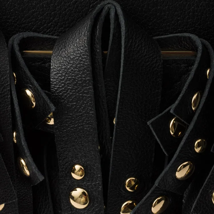 PRADA Galleria Killer Bag Cow Leather Shoulder Bag, Handbag Medium Size Women's Black-4
