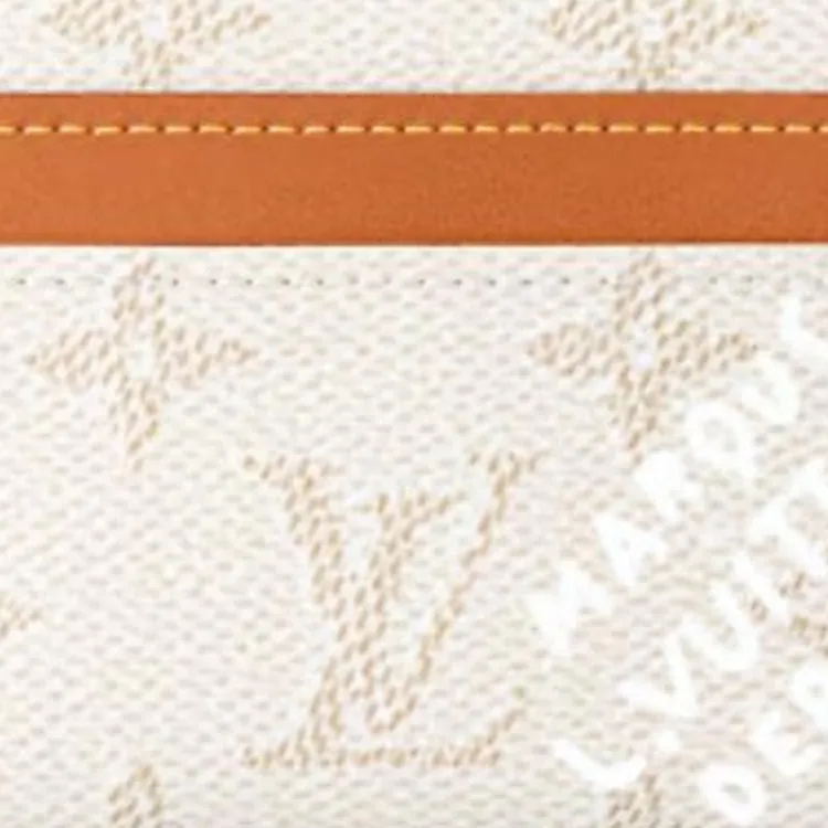 LOUIS VUITTON Monogram Heritage Coated Canvas Card Holder Card Holder Women's White-4