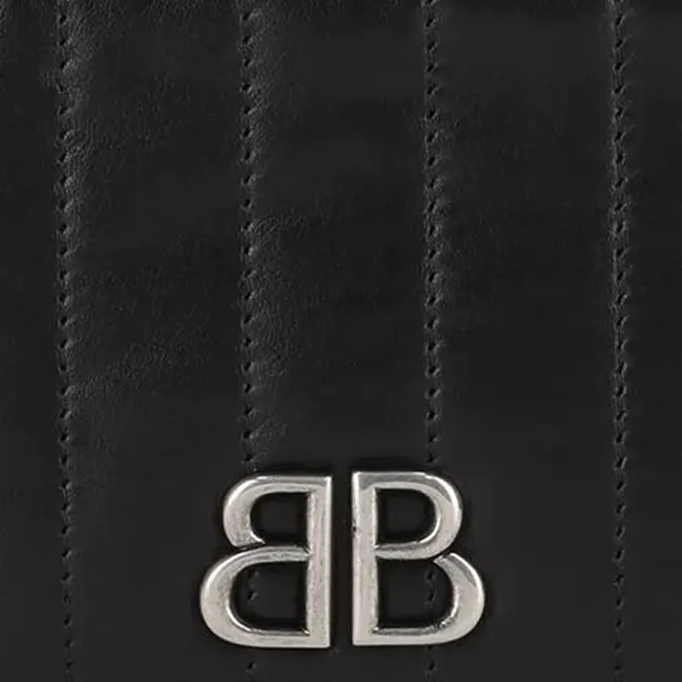 Balenciaga Logo Card Holder Women's Black-4