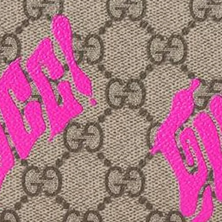 GUCCI GG Monogram Canvas Wallet Men's Beige & Pink-4