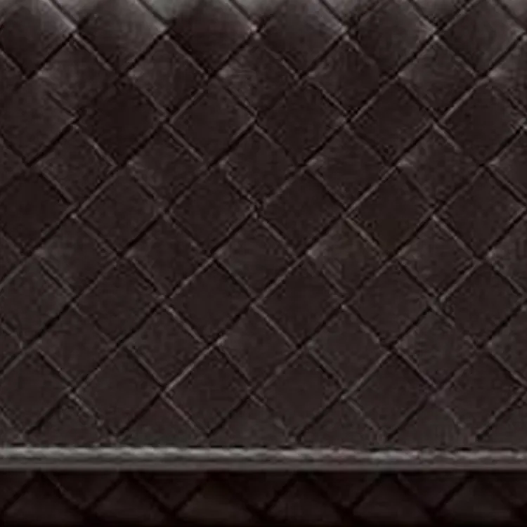 Bottega Veneta Leather Wallet Unisex Chocolate-1
