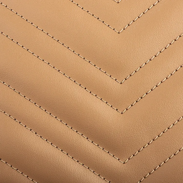 GUCCI Calfskin Shoulder Bag Women's Beige-7