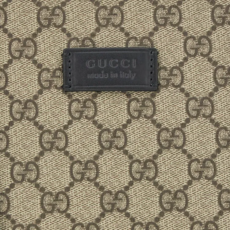 GUCCI GG Supreme Shoulder Strap Tote Bag, Shopping Bag, Handbag Women's Beige-3