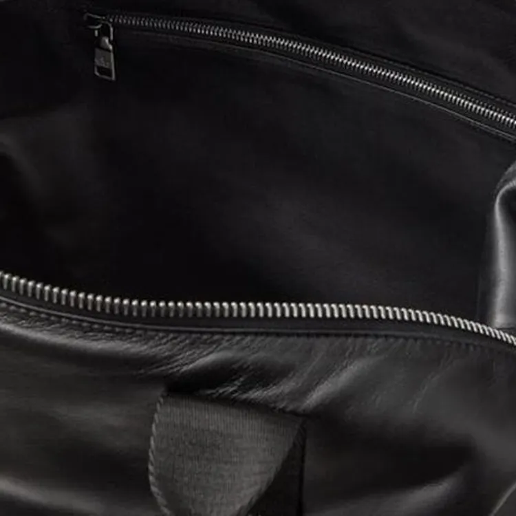 Valentino Cow Leather Travel Bag Unisex Black-5