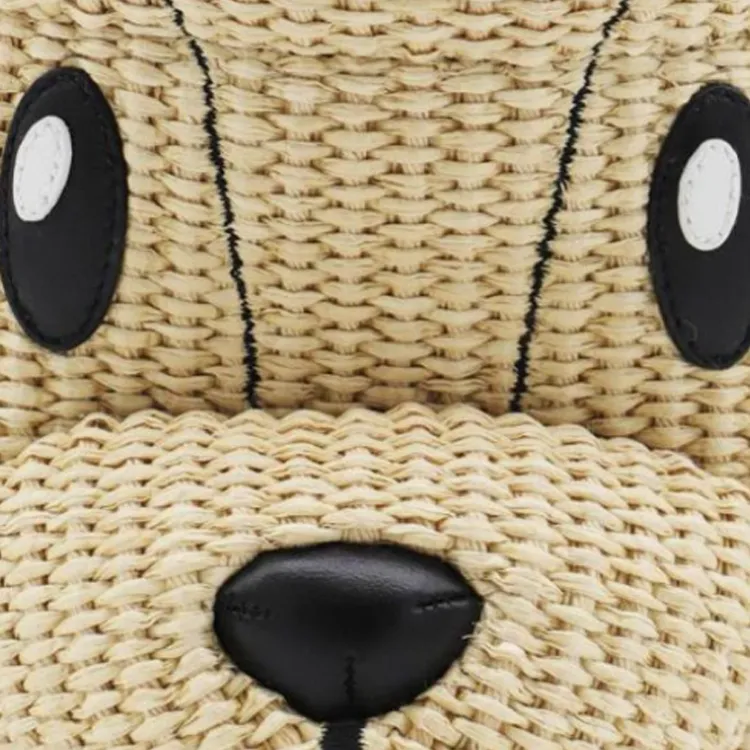 FENDI Woven Bucket Bag, Shoulder Bag Women's Natural-3