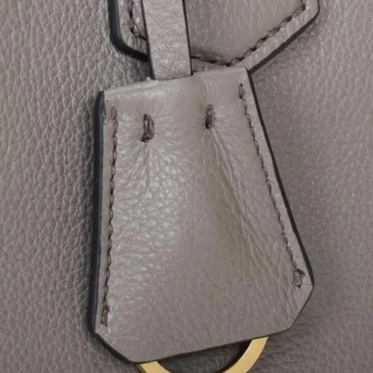 PRADA Calfskin Tote Bag, Shopping Bag, Shoulder Bag, Handbag Women's Gray-7