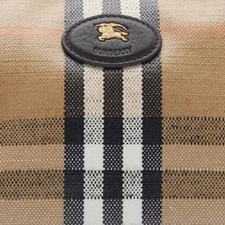 Burberry Cotton Shoulder Bag Mini Women's Sand-3