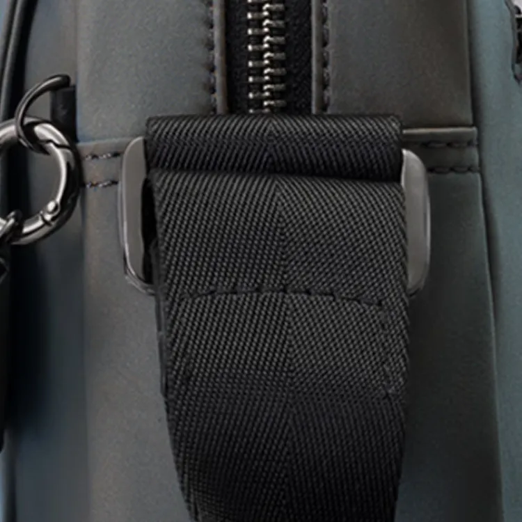 SAMSONITE Fabric Shoulder Bag, Crossbody Bag Medium Size Men's Gray Green-5