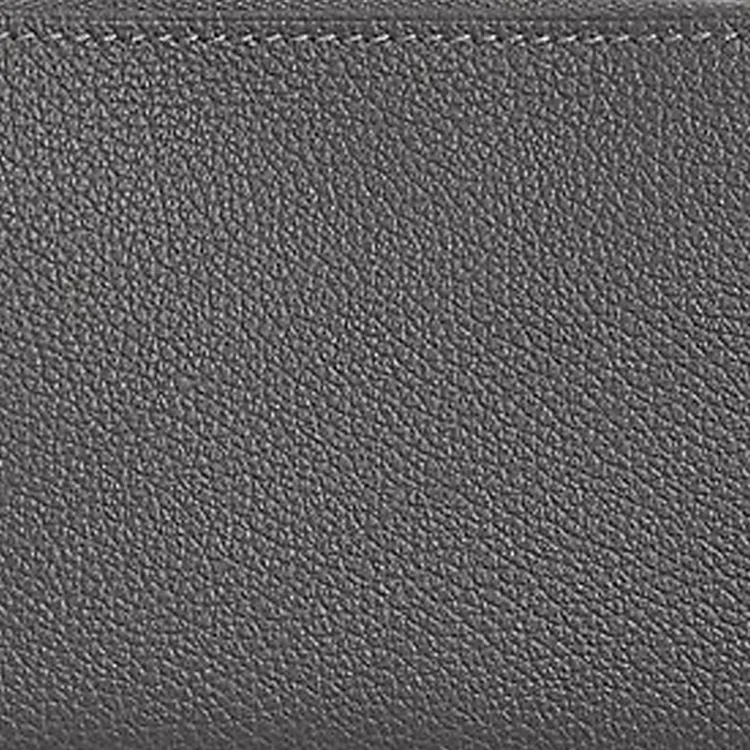 HERMES ZipengoChaine D'Ancre Evercolor Calfskin Card Holder Unisex 85 Ardoise Slate Gray-2