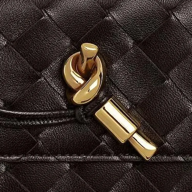 Bottega Veneta Andiamo Series Lambskin Card Holder Women's Sugar Like-4
