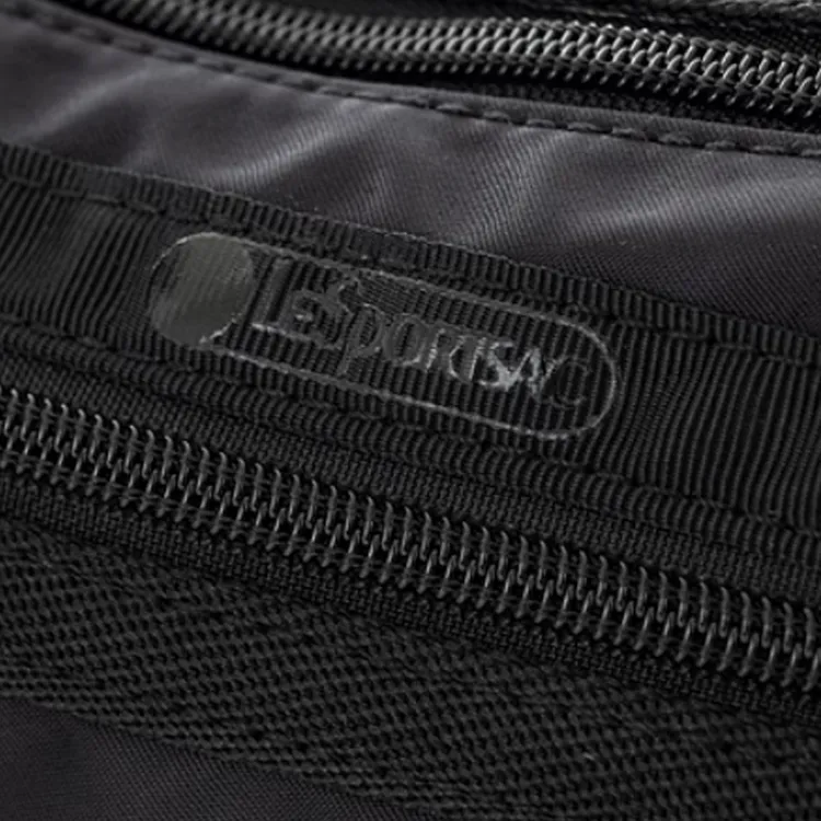 LeSportsac Fabric Shoulder Bag, Crossbody Bag Medium Size Women's Raven Feather Black-6