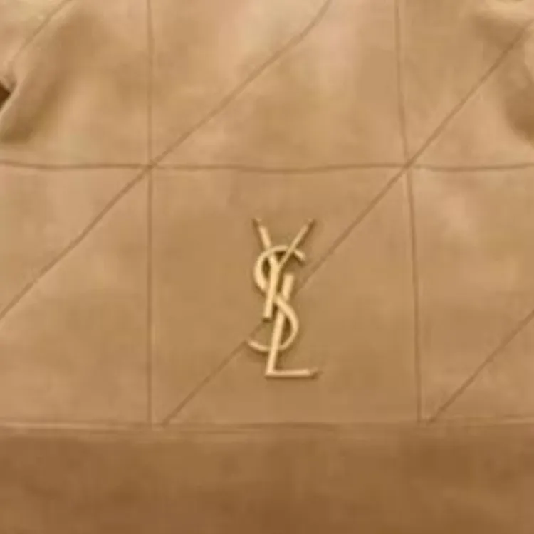 SAINT LAURENT Suede Shoulder Bag Trumpets Women's Golden Leaf-5