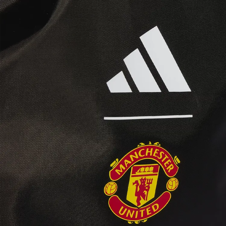 Adidas Manchester Polyester Backpack Unisex Black & Red & White-2
