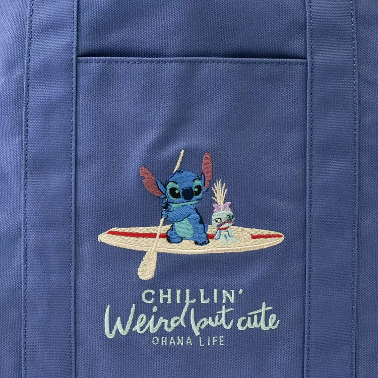 Disney 100% Cotton Tote Bag, Shopping Bag, Handbag Unisex Blue-3