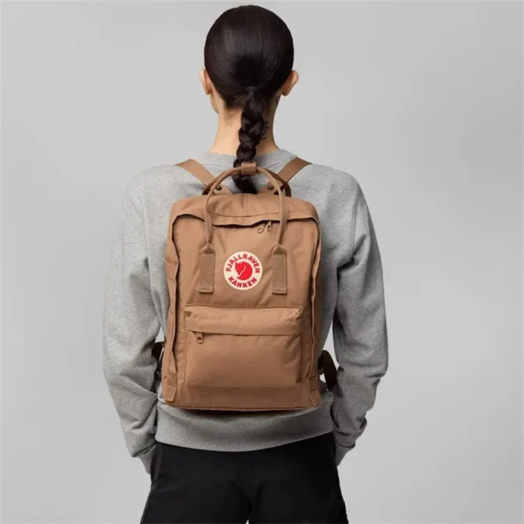 Fjallraven Kanken Vinylon Laptop Backpack Unisex Brown-4