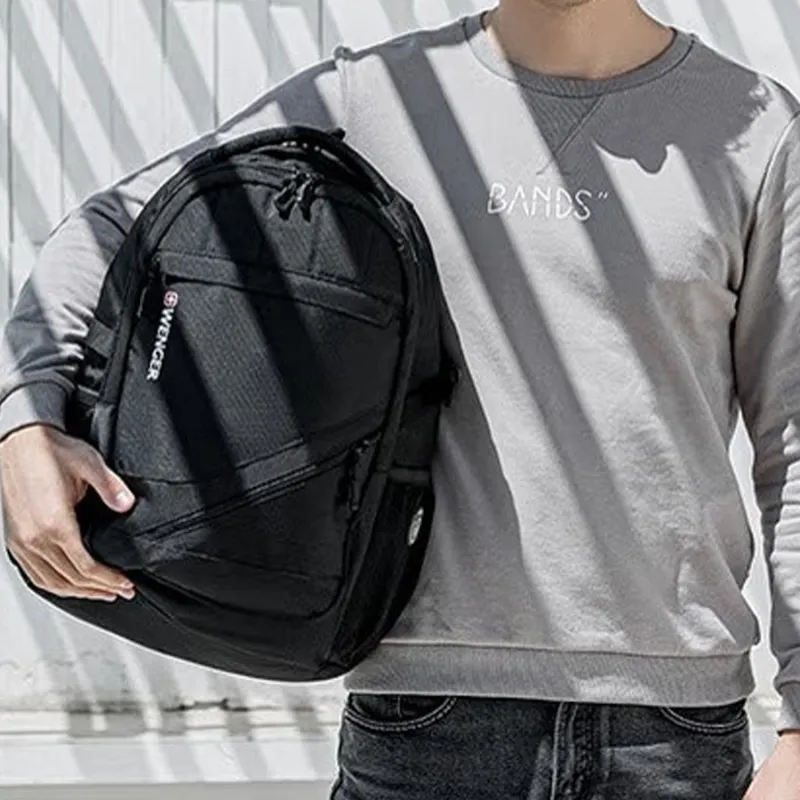 Wenger Polyester Backpack Large Size Unisex Black-5