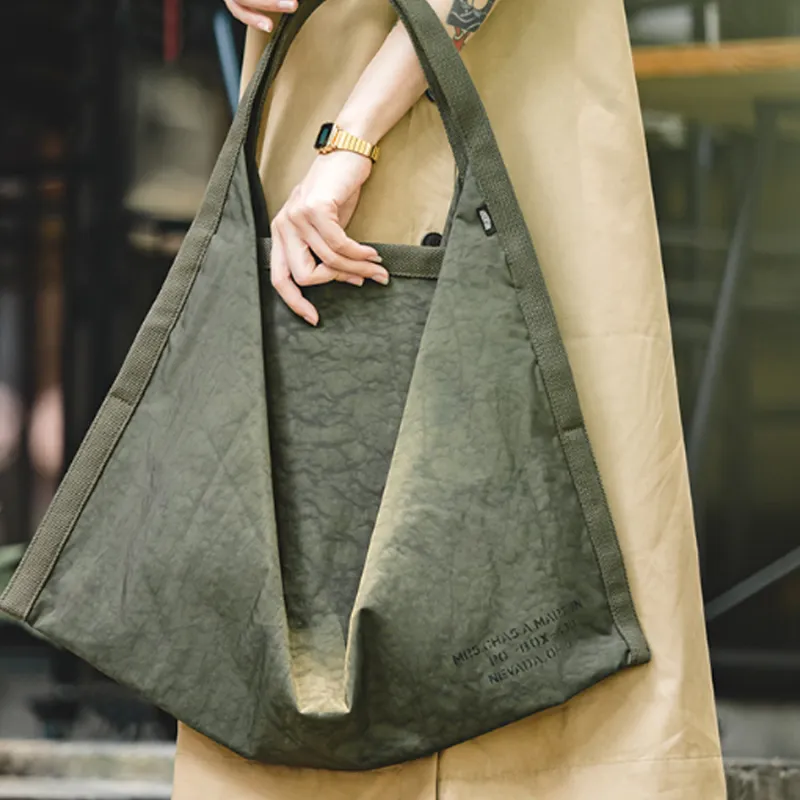 MADEN Nylon Tote Handbag, Shoulder Bag Tubas Women's Army Green-4