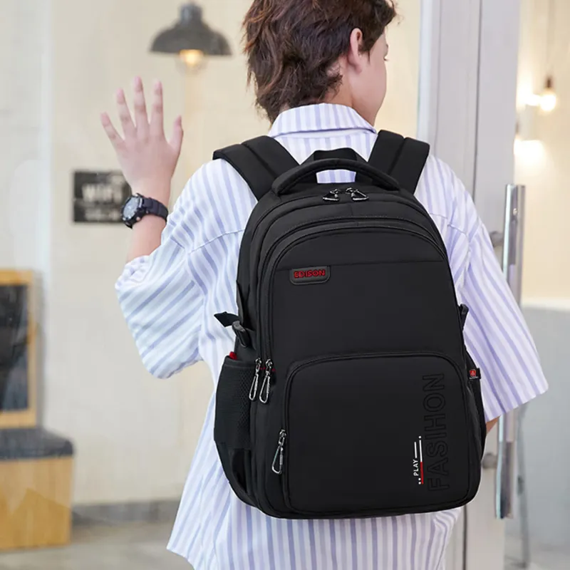 EDISON Oxford Backpack Regular Men's Black-3