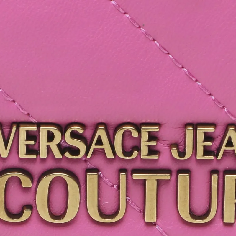 VERSACE JEANS COUTURE Artificial Leather Backpack Medium Size Women's Pink-3