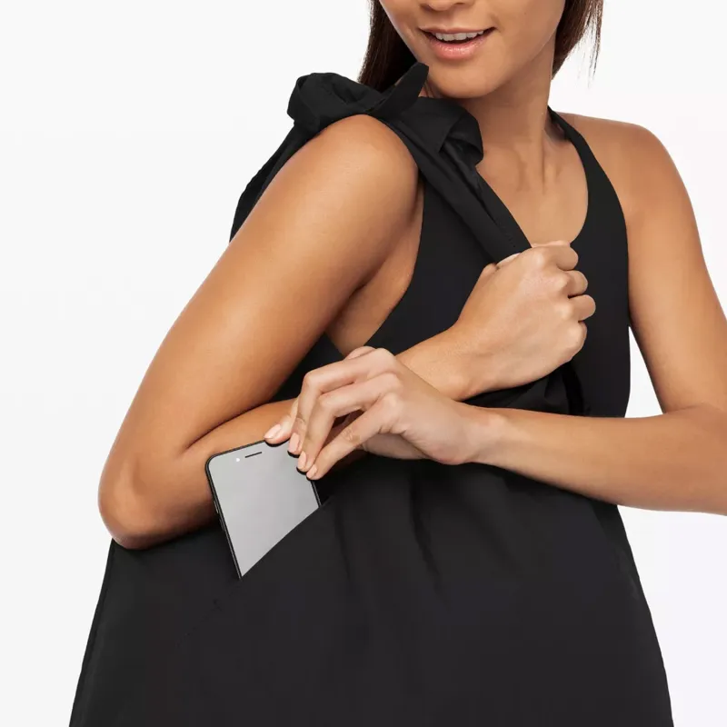 Lululemon Nylon Tote Bag, Shopping Bag, Shoulder Bag, Handbag Women's Black-2