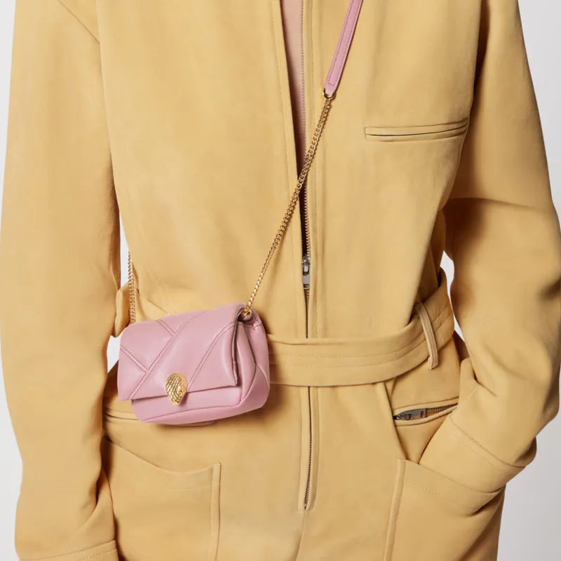 BVLGARI Serpenti Cabochon Calfskin Crossbody Bag, Shoulder Bag Mini Women's Pink-3