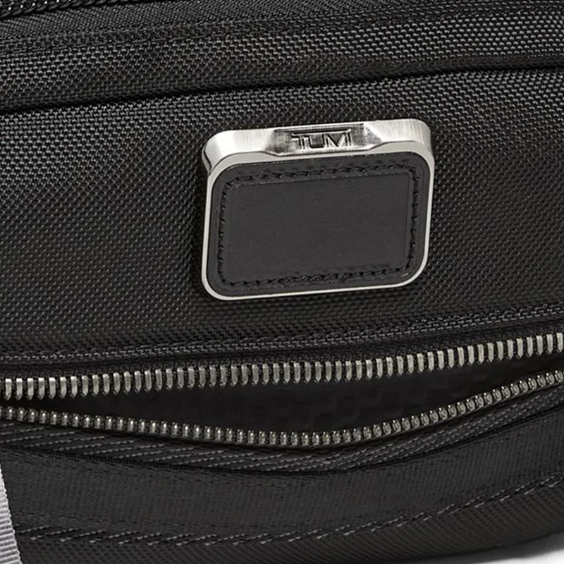 TUMI Alpha Bravo Ballistic Nylon 3 in 1 Shoulder Bag, Crossbody Bag, Fanny Pack, Sling Bag Men's Black-3