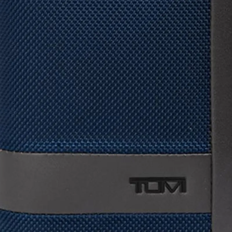 TUMI Nylon Card Holder Men's Marine Blue & Gray-4