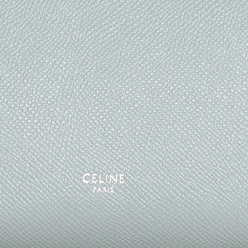 CELINE Belt Grained Calfskin Catfish Bag Handbag Crossbody Bag Shoulder Bag Women's Mineral Blue-3