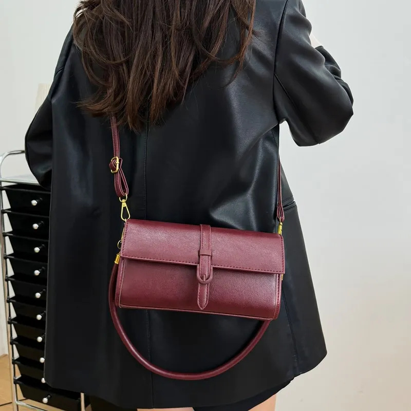Fitchell Pu Portable Crossbody Bag, Shoulder Bag Regular Women's Coffee/Khaki/Brown/Black/Red-8