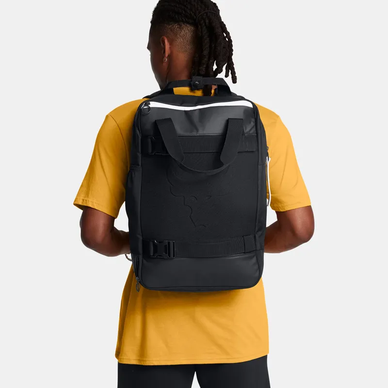 Under Armour Polyester Backpack Regular Unisex Black White-4