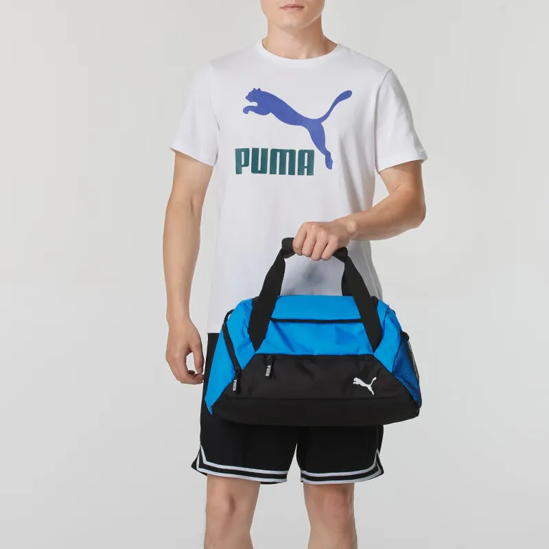 PUMA Fabric Handbags Travel Bags Men's Blue & Black-2