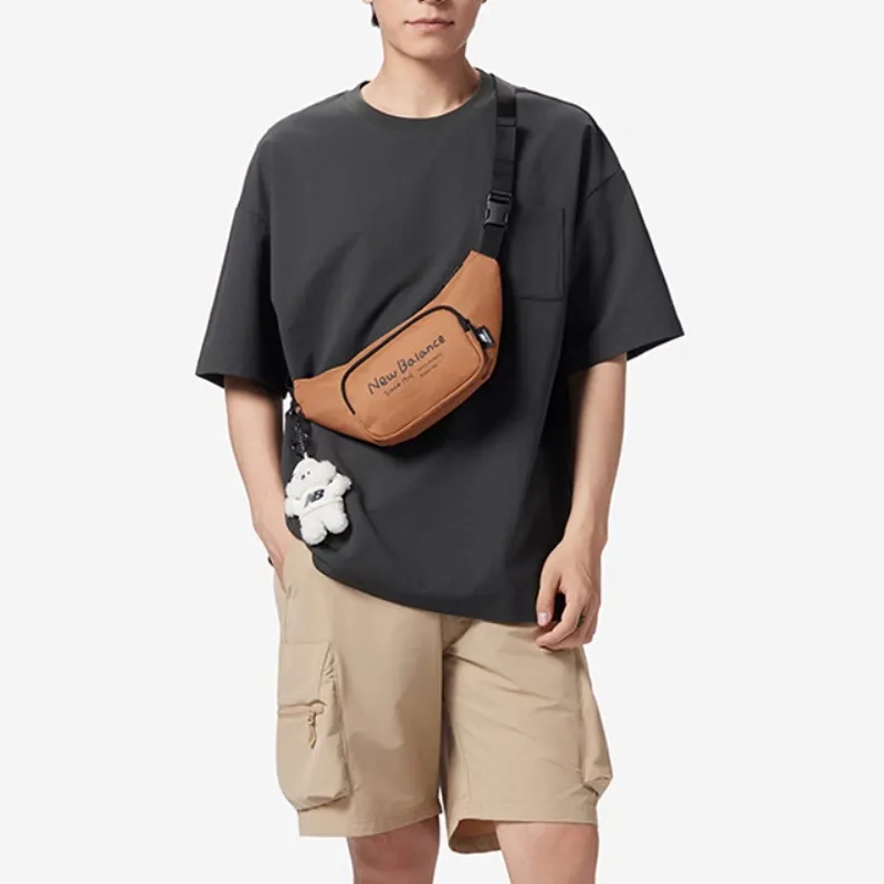 New Balance Fabric Fanny Pack Regular Unisex Brown-4
