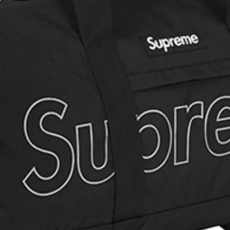 Supreme FW18 Nylon Travel Bag 18L Men's Black-3