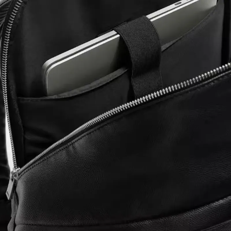 ZARA PU Backpack Large Size Men's Black-2