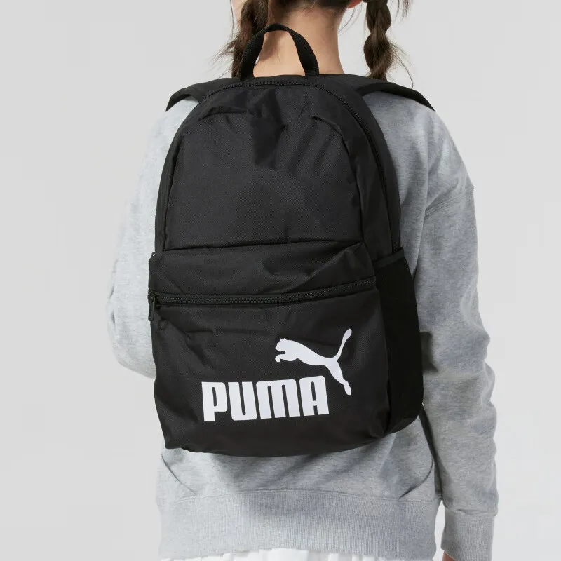 PUMA Fabric Backpack Medium Size Unisex Black-3