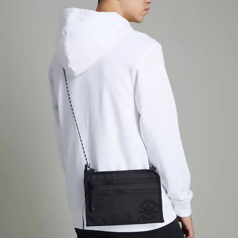 Converse Chuck 70 Marquis Leather Crossbody Bag, Shoulder Bag Unisex Black-4