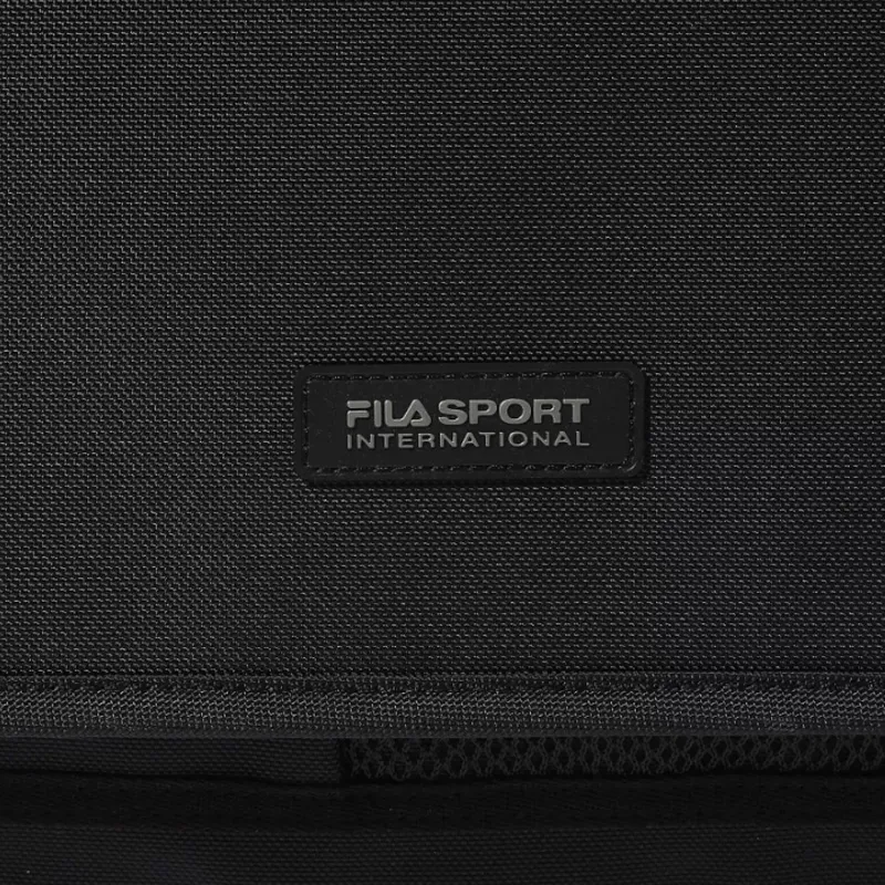 FILA Nylon Messenger Bag Shoulder Bag Crossbody Bag Handbag Regular Unisex Black-2